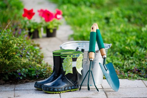 Seasonal garden preparations in Mottingham